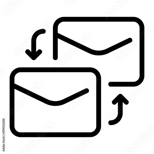 correspondence line icon