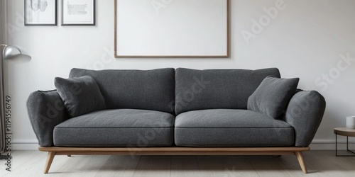Contemporary Gray Sofa with Minimalist Design