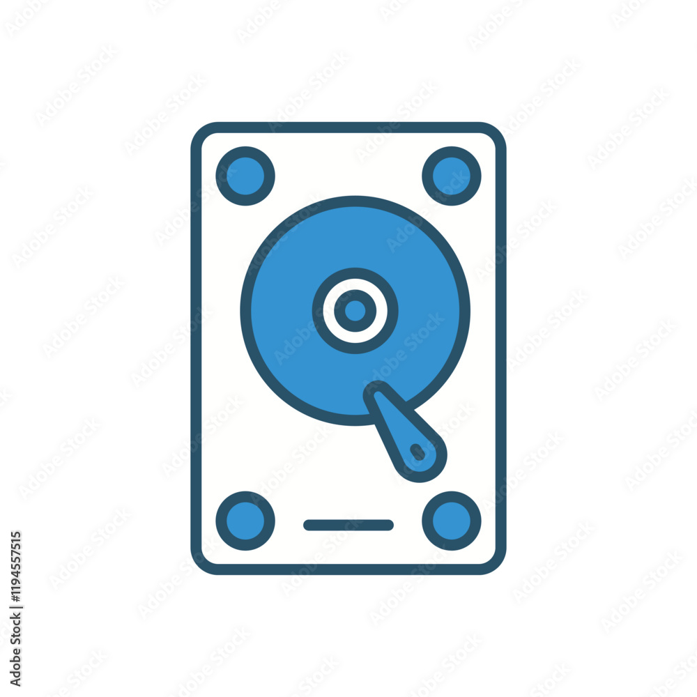 Hard Disk vector icon stock illustration Hard Disk vector icon stock illustration