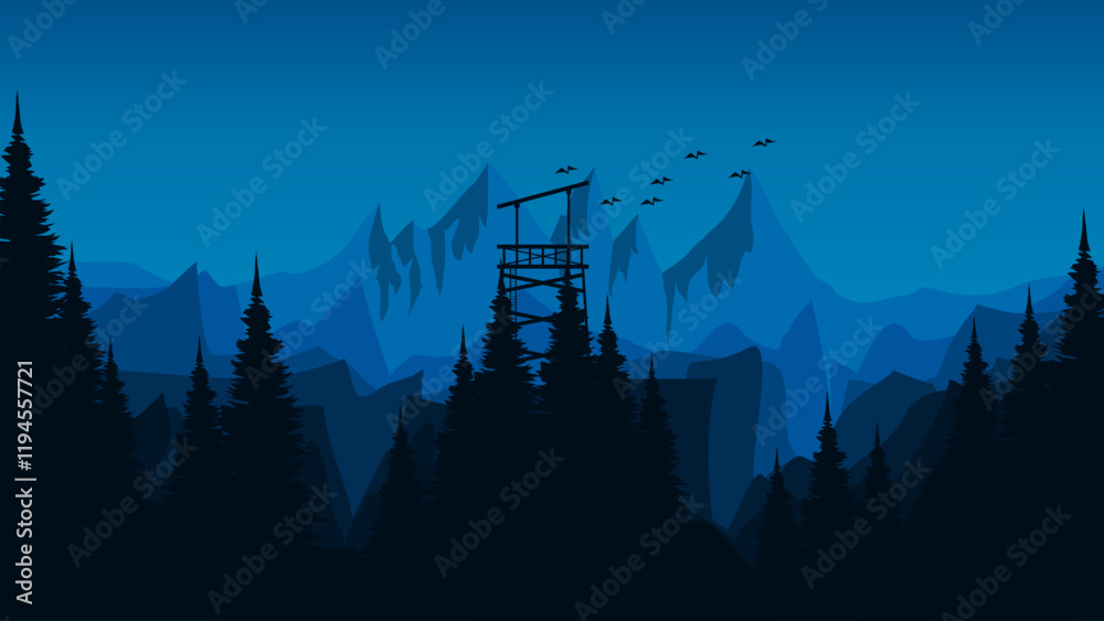 illustration of a landscape mountains vector good for web banner, ads banner, tourism banner, wallpaper, background template, and adventure design backdrop illustration of a landscape mountains vector good for web banner, ads banner, tourism banner, wallpaper, background template, and adventure design backdrop