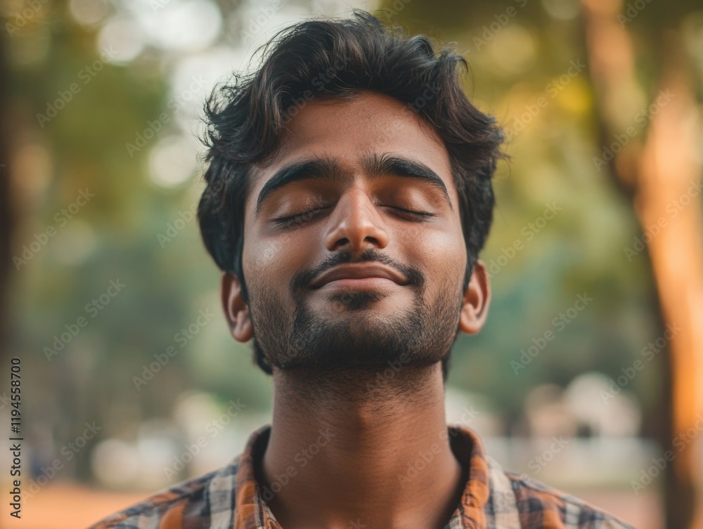 Contemplative Man with Beard, Microstock Contemplative Man with Beard, Microstock