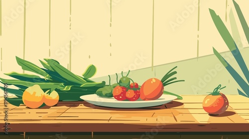 Fresh Healthy Organic Vegetables Nature Gourmet Meal
