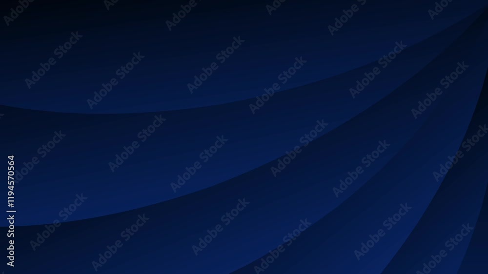 Blue abstract backround animation.dark blue wave