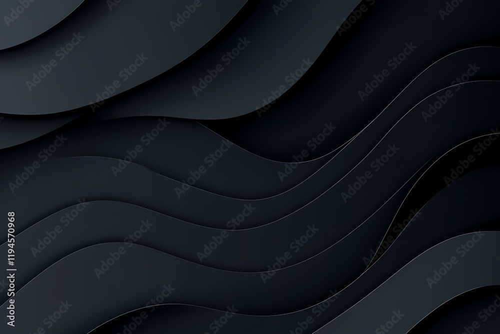 Abstract Dark Waves Layered Design Background Abstract Dark Waves Layered Design Background