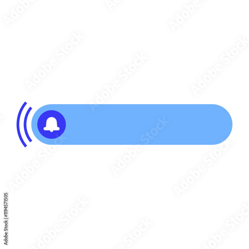 blue notification pop up box