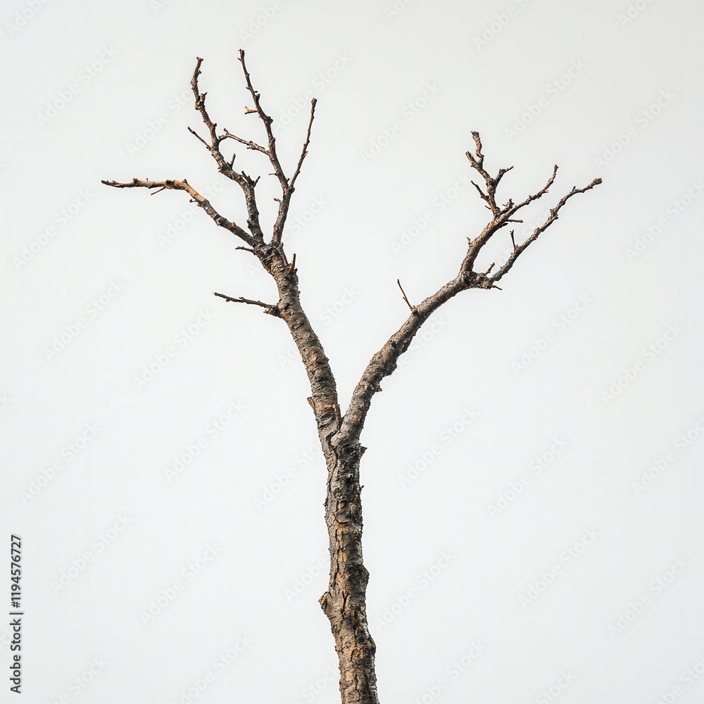 Bare Branch Studio Shot, White Background Bare Branch Studio Shot, White Background