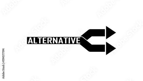 alternative symbol, black isolated silhouette