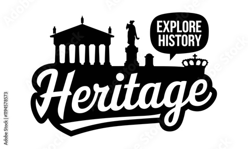 Heritage Vector Clipart Set with Cultural and Historical Themes
