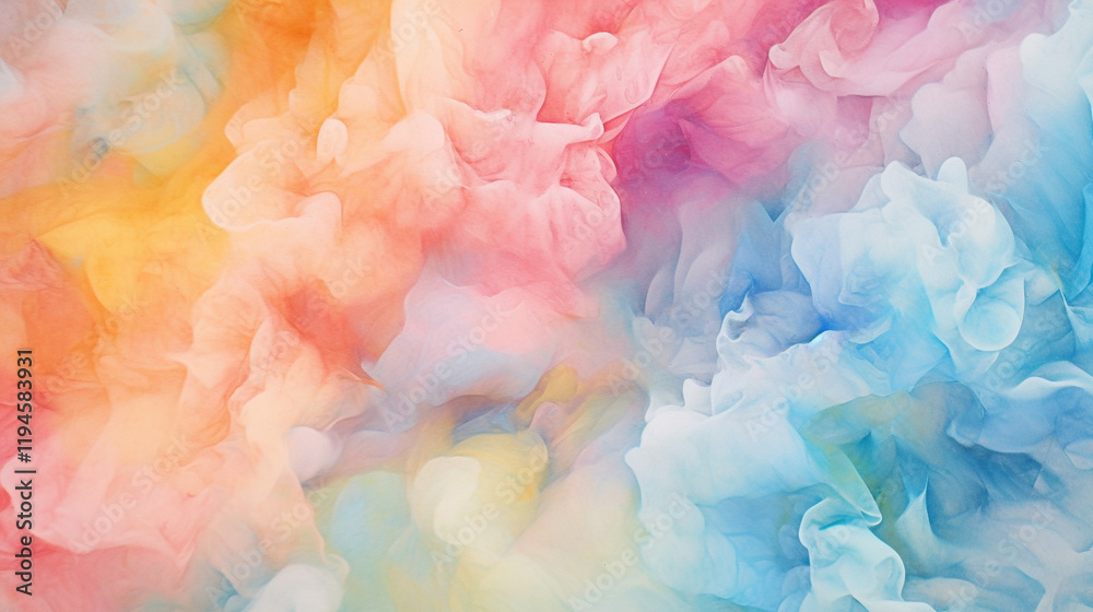 Fototapeta premium Abstract painting with vibrant colors Watercolor Colorful Background - Abstract Watercolor Paper Textured Illustration 