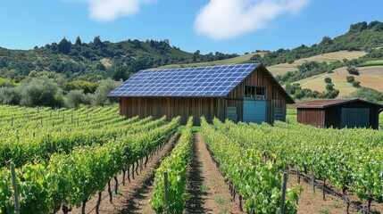 Crédence de cuisine  "Harnessing the Sun: Agrivoltaics – Combining Solar Power with Sustainable Farming"  © Islam