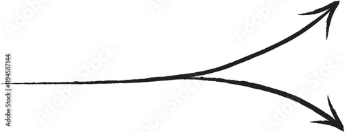 Hand-Drawn Black Arrow Graphic