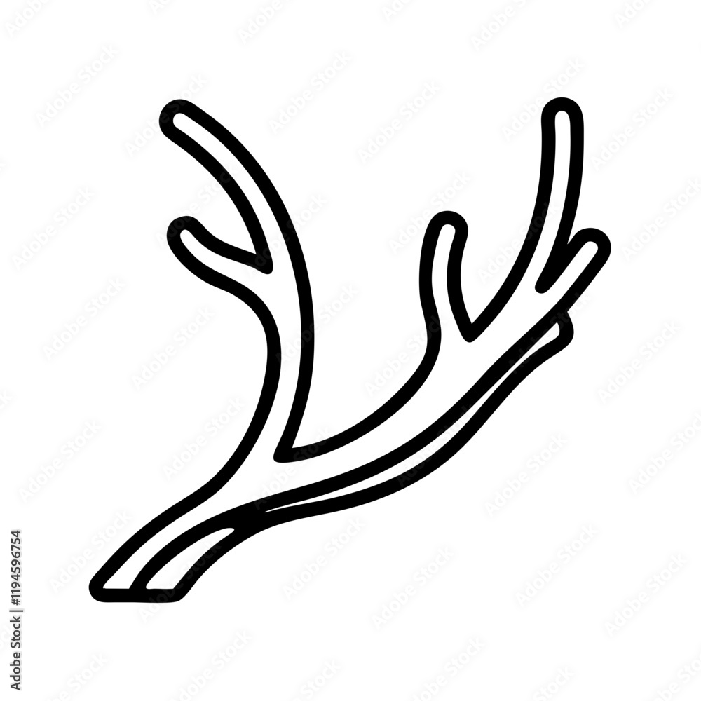 elk antler shed icon, elk antler shed line art - simple line art of elk antler shed, perfect for elk antler shed logos and icons and themed design elk antler shed icon, elk antler shed line art - simple line art of elk antler shed, perfect for elk antler shed logos and icons and themed design