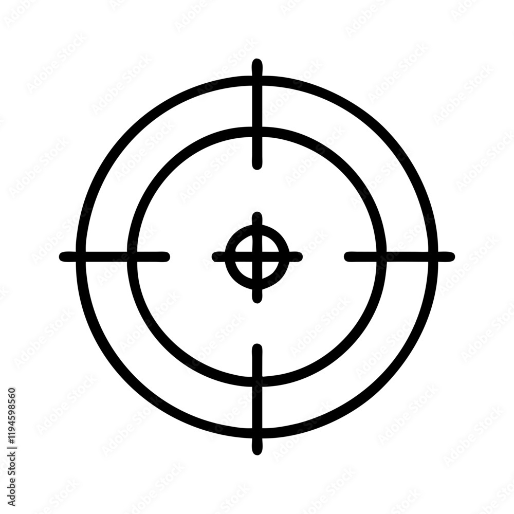 hunting scope icon, hunting scope line art - simple line art of hunting scope, perfect for hunting scope logos and icons and themed design hunting scope icon, hunting scope line art - simple line art of hunting scope, perfect for hunting scope logos and icons and themed design