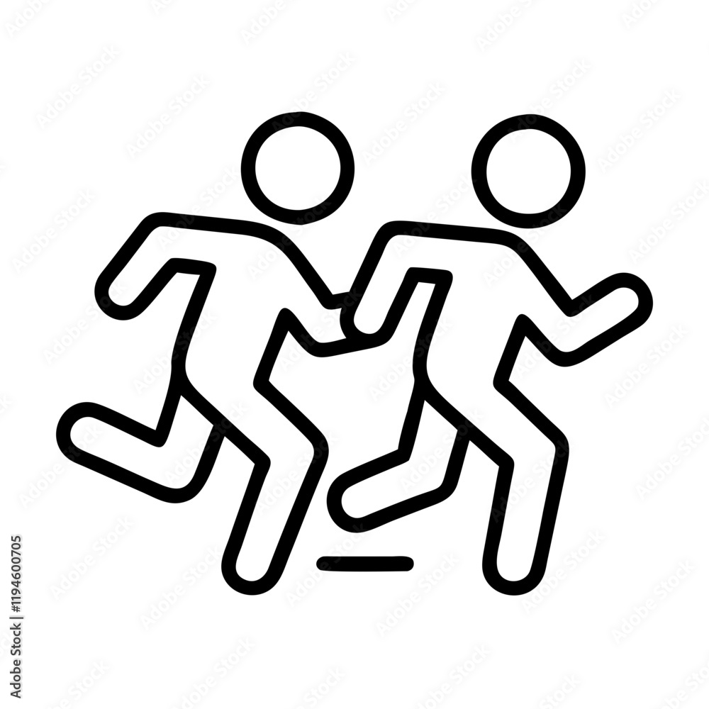 jogging buddy icon, jogging buddy line art - simple line art of jogging buddy, perfect for jogging buddy logos and icons and themed design jogging buddy icon, jogging buddy line art - simple line art of jogging buddy, perfect for jogging buddy logos and icons and themed design