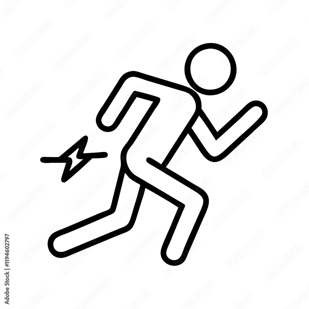 running posture guide icon, running posture guide line art - simple line art of running posture guide, perfect for running posture guide logos and icons and themed design running posture guide icon, running posture guide line art - simple line art of running posture guide, perfect for running posture guide logos and icons and themed design