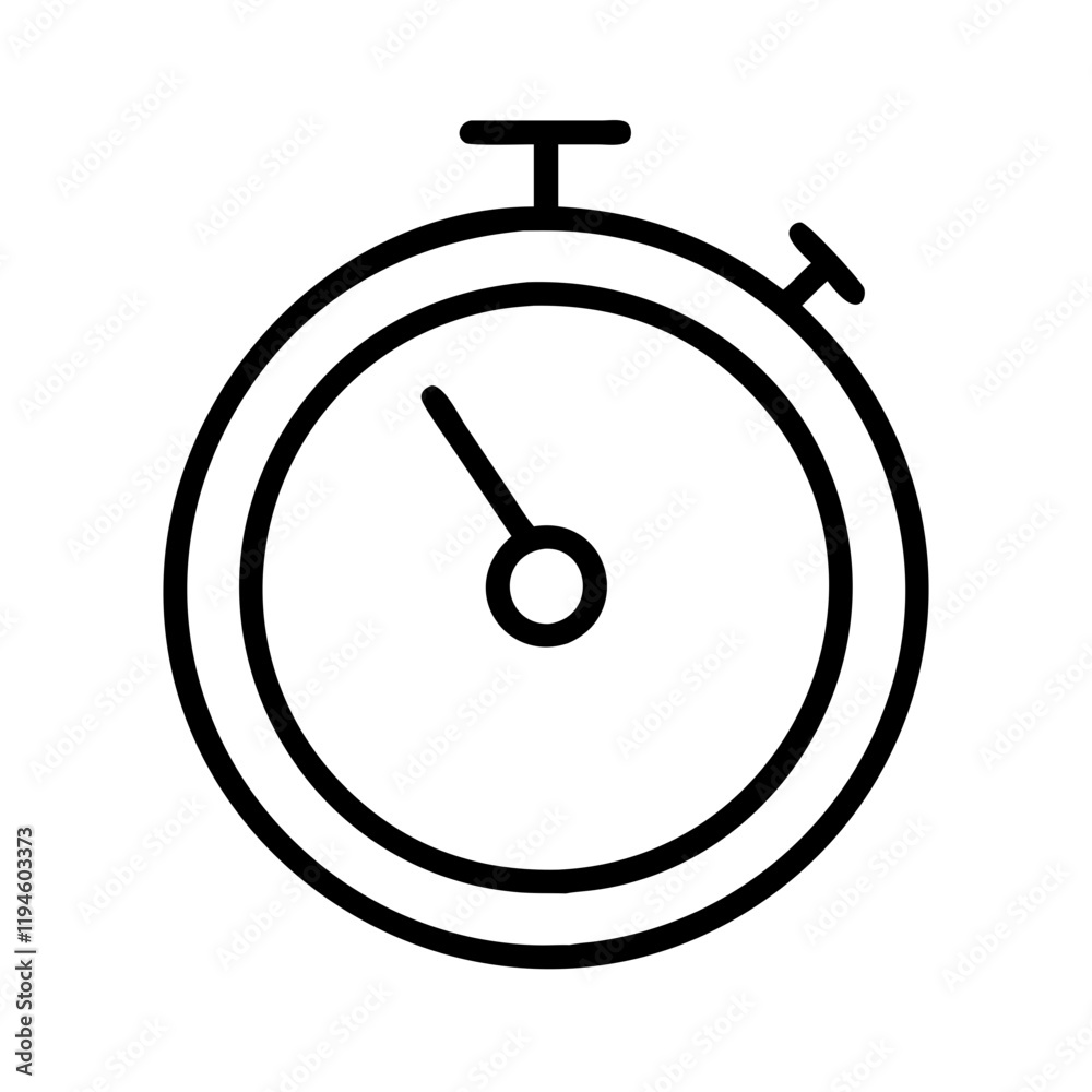 stopwatch icon, stopwatch line art - simple line art of stopwatch, perfect for stopwatch logos and icons and themed design stopwatch icon, stopwatch line art - simple line art of stopwatch, perfect for stopwatch logos and icons and themed design