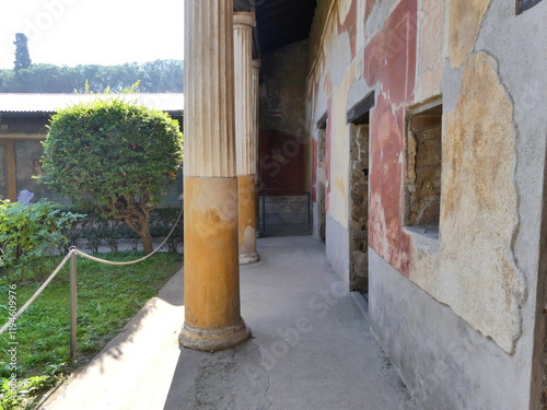 Archeological site Pompeii Italia photo