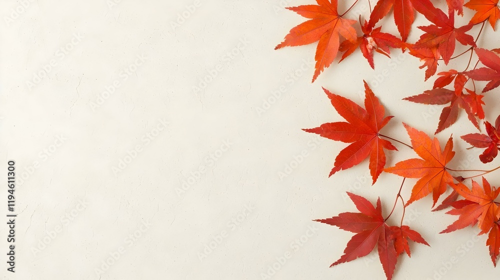 Vibrant Autumn Canopy, an enchanting display of bright red and orange maple leaves creating a warm, inviting atmosphere in the fall season Vibrant Autumn Canopy, an enchanting display of bright red and orange maple leaves creating a warm, inviting atmosphere in the fall season