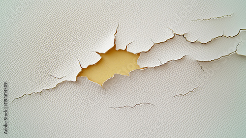 Old leather torn sofa cover. Cracked couch skin texture background.