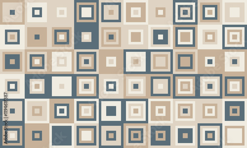 Minimalist grid design with ornate details and bright colours. Perfect for textile, cover art, or background use, adding structured beauty to projects.