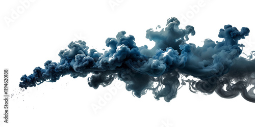 Vector abstract colorful rainbow holi paint and colorful cloud smoke powder explosion isolated on transparent wide panorama background.	
