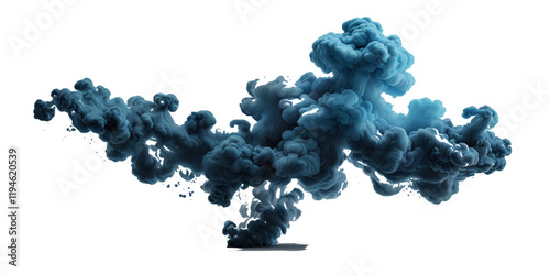 Vector abstract colorful rainbow holi paint and colorful cloud smoke powder explosion isolated on transparent wide panorama background.	
