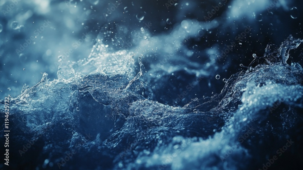 Abstract Water Design with Shimmering Waves and Subtle Details Abstract Water Design with Shimmering Waves and Subtle Details