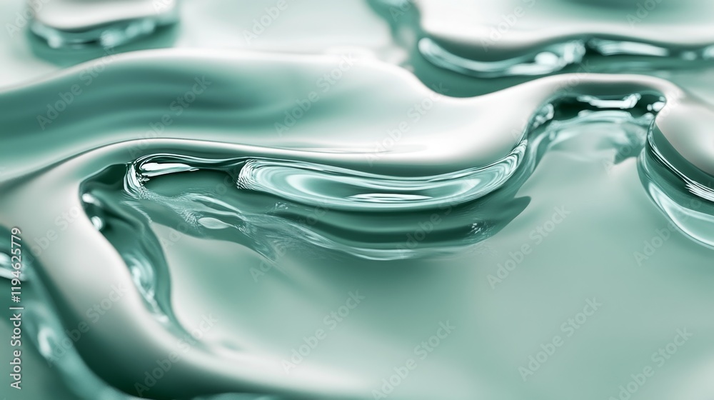 Abstract Arrangement of Glowing Liquid Drops on Smooth Surface Abstract Arrangement of Glowing Liquid Drops on Smooth Surface