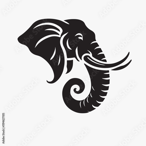 vector image of an elephant
