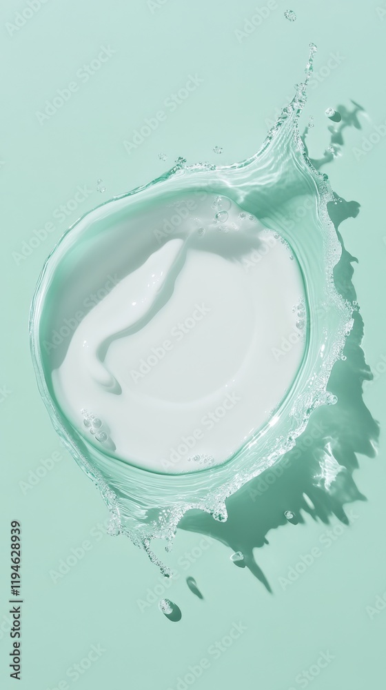 Gentle Splash of Clear Moisturizing Liquid with Delicate Droplets Gentle Splash of Clear Moisturizing Liquid with Delicate Droplets