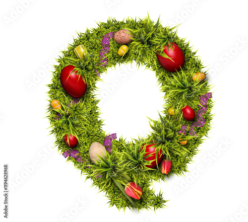 Easter holiday letter Q photo