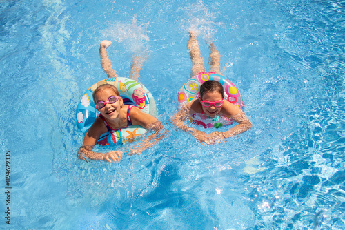 Relaxing in the pool photo