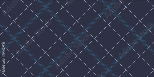 Vector checkered pattern or plaid pattern. Tartan, textured seamless twill for flannel shirts, duvet covers, other autumn winter textile mills. Vector Format
