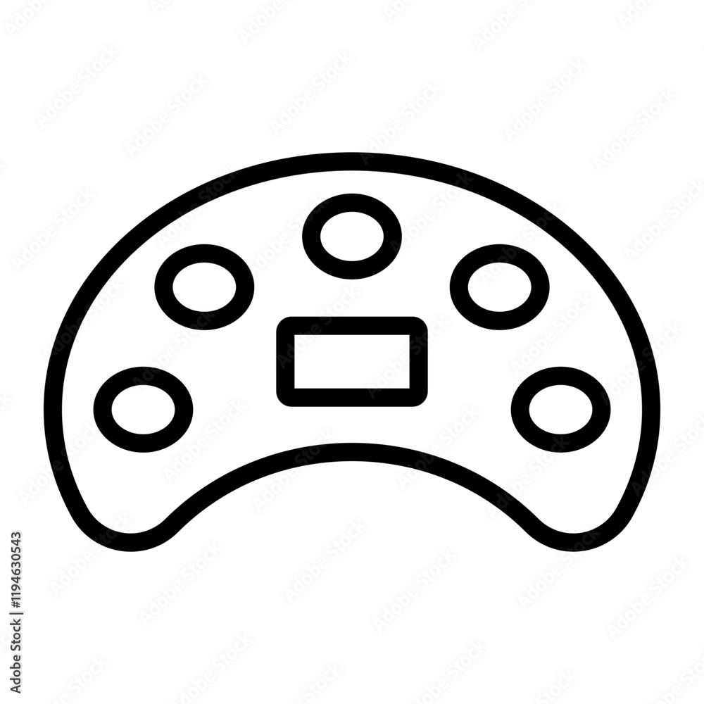 Palette Vector Line Icon Design Palette Vector Line Icon Design