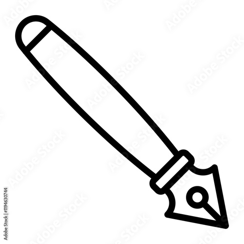 InkPen Vector Line Icon Design