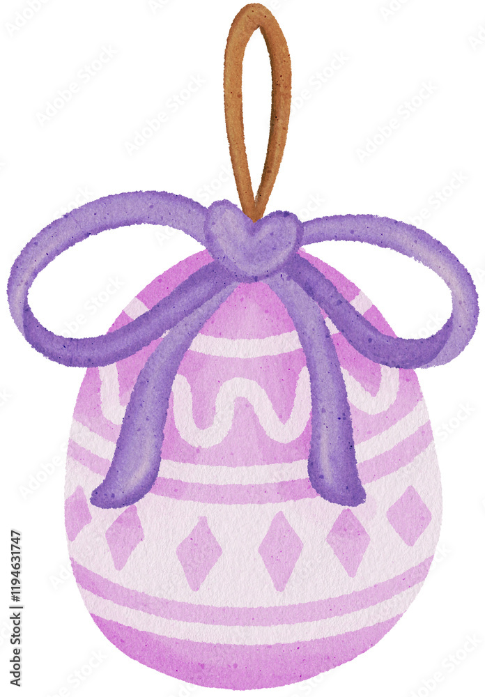Easter Coloring Egg Illustration Easter Coloring Egg Illustration