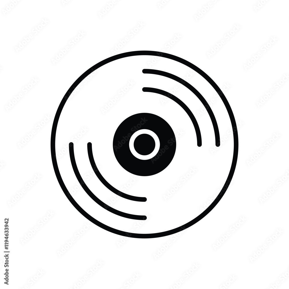 Disk vector icon stock illustration Disk vector icon stock illustration
