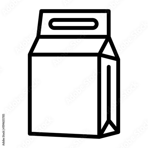 Washing Powder Vector Line Icon Design