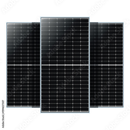 Solar Panel Alternative Green Energy Power Source - Isolated white background - High Quality Vector Image - Free Sustainable energy