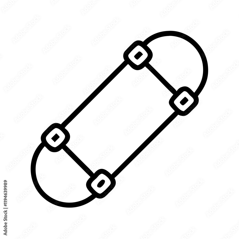 skateboard deck icon, skateboard deck line art - simple line art of skateboard deck, perfect for skateboard deck logos and icons and themed design skateboard deck icon, skateboard deck line art - simple line art of skateboard deck, perfect for skateboard deck logos and icons and themed design