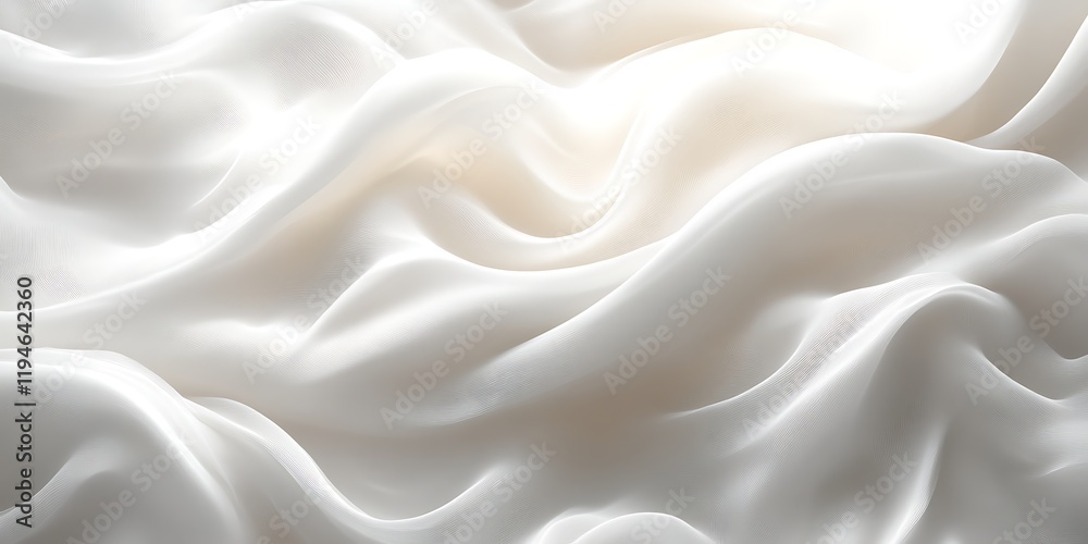 Obraz premium Smooth, elegant white silk fabric texture.