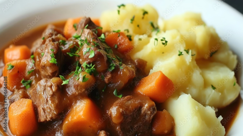 Delicious Beef Stew with Creamy Mashed Potatoes Delicious Beef Stew with Creamy Mashed Potatoes