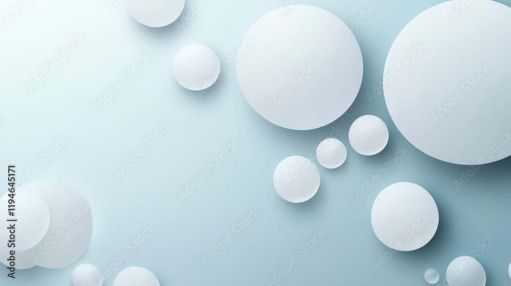 Set of abstract template banner with simple volume white circles Set of abstract template banner with simple volume white circles