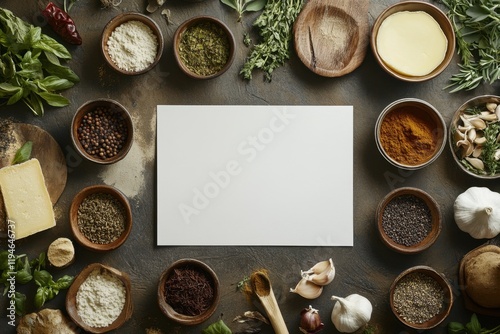 The table is covered with bowls of different sizes