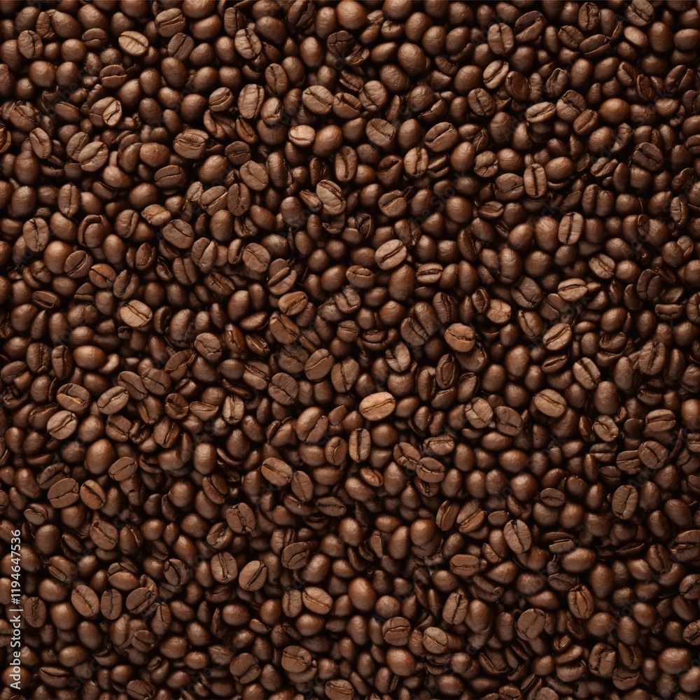 top view of coffee beans background , abstract background . generative ai top view of coffee beans background , abstract background . generative ai