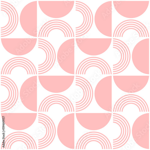 Seamless abstract geometric pattern. Vector Illustration.