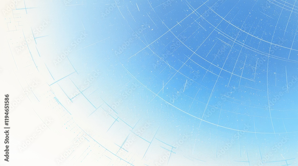 Obraz premium Abstract Lines Intersecting on a Gradient Blue Background.