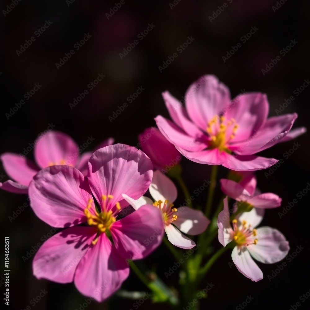 Spring flowers, chiaroscuro lighting, strong contrasts, deep shadows, sharp focus, blurred bokeh background, bright vibrant colors, high-quality image Spring flowers, chiaroscuro lighting, strong contrasts, deep shadows, sharp focus, blurred bokeh background, bright vibrant colors, high-quality image