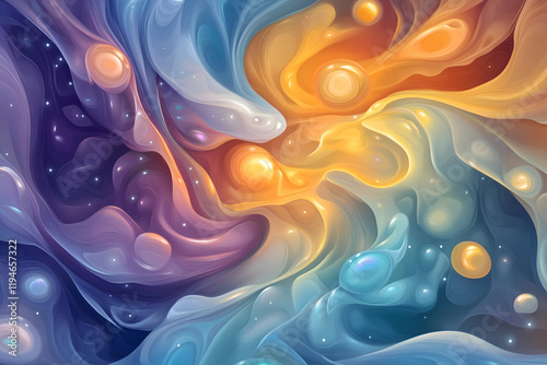 Digital enzyme reaction with data bubbles