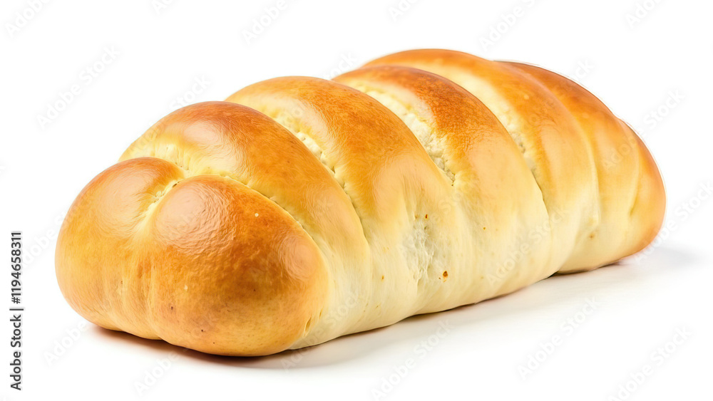 Fresh Baguette on White Background Fresh Baguette on White Background